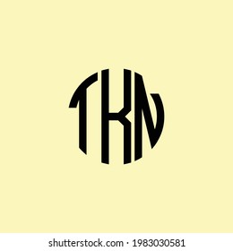 Creative Rounded Initial Letters TKN Logo. It will be suitable for which company or brand name start those initial.