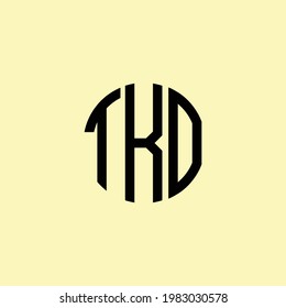 Creative Rounded Initial Letters TKO Logo. It will be suitable for which company or brand name start those initial.