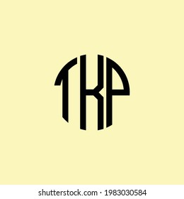 Creative Rounded Initial Letters TKP Logo. It will be suitable for which company or brand name start those initial.