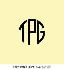 Creative Rounded Initial Letters TPG Logo. It will be suitable for which company or brand name start those initial.
