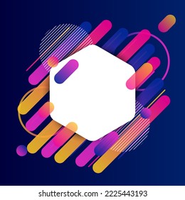 Creative Rounded Lines Edge. Place for Text. business brochure banner and poster template background