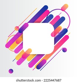 Creative Rounded Lines Edge. Place for Text. business brochure banner and poster template background