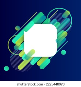 Creative Rounded Lines Edge. Place for Text. business brochure banner and poster template background