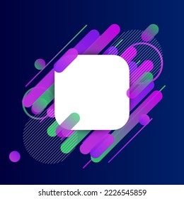Creative Rounded Lines Edge. Place for Text. business brochure banner and poster template background