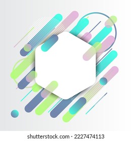 Creative Rounded Lines Edge. Place for Text. business brochure banner and poster template background