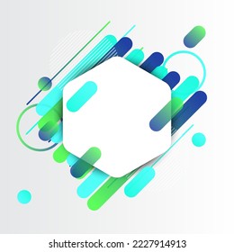 Creative Rounded Lines Edge. Place for Text. business brochure banner and poster template background