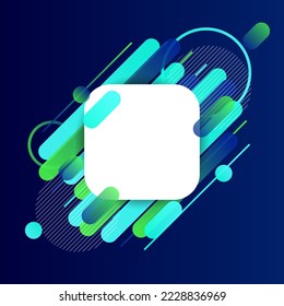 Creative Rounded Lines Edge. Place for Text. business brochure banner and poster template background
