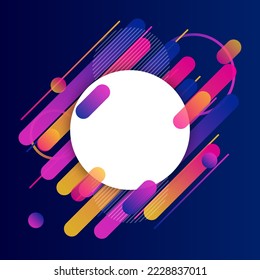 Creative Rounded Lines Edge. Place for Text. business brochure banner and poster template background