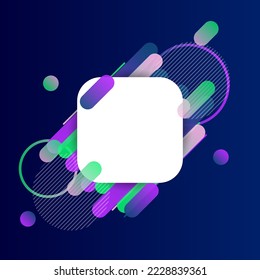 Creative Rounded Lines Edge. Place for Text. business brochure banner and poster template background