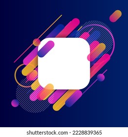 Creative Rounded Lines Edge. Place for Text. business brochure banner and poster template background