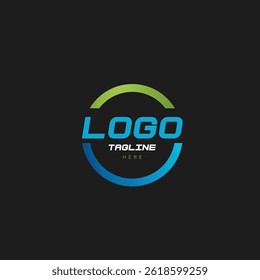 Ideia do design criativo do logotipo arredondado