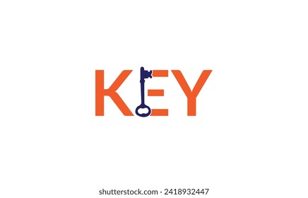 Symbol für kreative königliche Schlüssel. Modernes Logo-Template für Immobilien. Symbol für klassische Tasten überkreuzt Vektorgrafik.