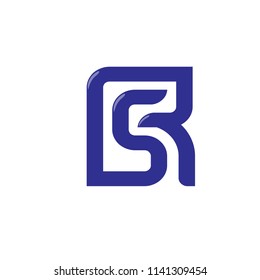 creative  RS letter vector logo concept, sr letter square logo vector