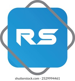 Diseño creativo del logotipo de RS. Vectores de logotipo SR simples Libres de regalías. Diseño de monograma RS. Moderno logotipo único RS mejor icono. Artes de Plantilla del logotipo del negocio del SR. Letras Diseño de icono RS