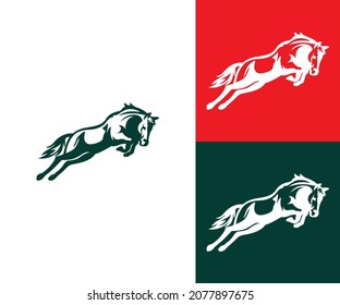 Creative Running Horse Elegant Logo Symbol Design