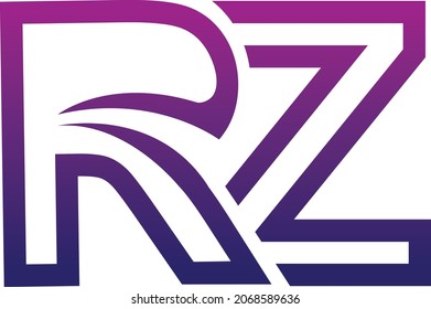 Creative RZ logo icon design
