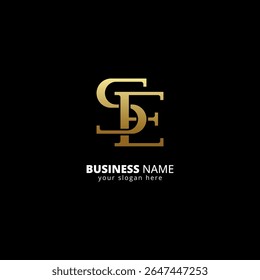 Creative S and E Letter Logo, Luxury Monogram Design.