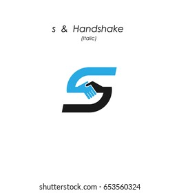 Creative s- letter icon abstract logo design vector template.Business offer,partnership icon.Corporate business and industrial logotype symbol.Vector illustration