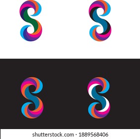 Logo für kreative S-Buchstaben. S Creative-Logo
