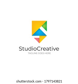 Creative S Letter Logo - Colorful Abstract Monogram - Initial Vector Illustration