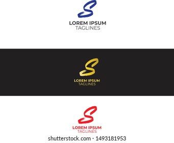 Creative S letter logo design template