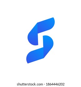 Creative S letter logo design 