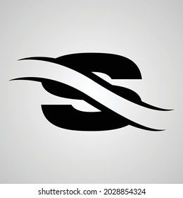 creative S letter logo design