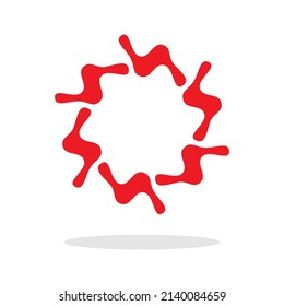 Creative S letter logo design vector, alphabet emblem isolated on a white background, circular shape letter design, vector 
