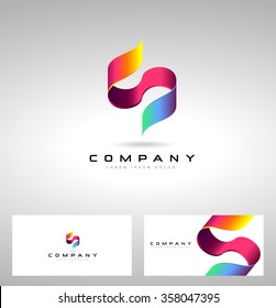 Diseño Con Logotipo De Letra S Creativa. Logo vector con el concepto creativo de la letra S.