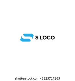 Logo de la letra S creativa, vector del logo S.