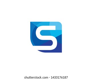 Creative S Letter Talk Bubble Logo Design Symbol Vector Illustration