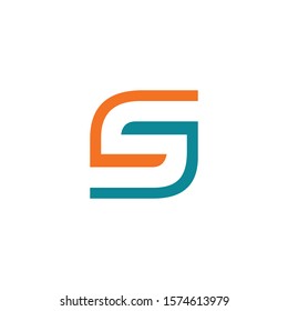 Creative S letter vector symbol design