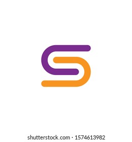 Creative S letter vector symbol design