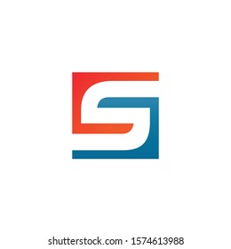 Creative S letter vector symbol design