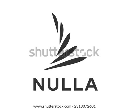 Creative sail logo design. Yacht wing minimalistic logotype. Startup sign. Vector illustration