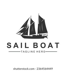 kreatives Sailboat-Logo-Design Vektor-Vorlage