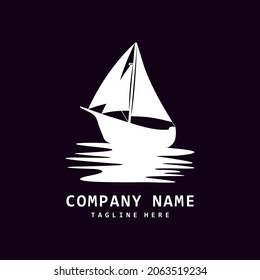 Creative sailboat logo. Vector illustration design for business logo, icon, template