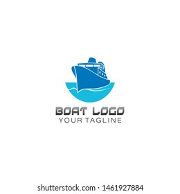 Creative sailing logo design / travel logo template