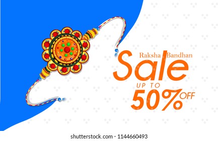 creative sale abstract or poster for Raksha Bandhan, Rakhi, with creative design illustration ,Raksha Bandhan Discount Offer.