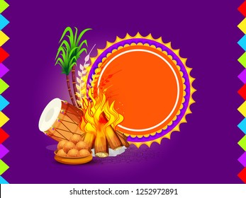 Creative sale banner or sale poster for festival of lohri celebration. Creative sale banner or sale poster for festival of lohri celebration.