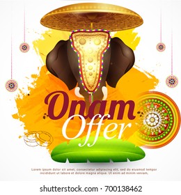 Creative Sale Banner Or Sale Poster For Festival Of Onam Celebration.