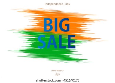 Creative sale banner or poster for independence day of india.