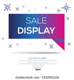 Creative (sale display) text written in speech bubble ,Vector illustration.