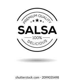 Creative (Salsa) Logo, Salsa  Sticker, Vector Illustration.