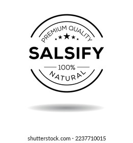 Creative (Salsify), Salsify label, vector illustration.