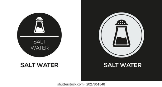 Creative (Salt water) Icon ,Vector sign.