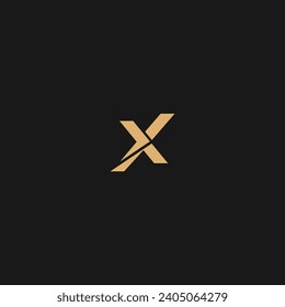 Creative sample design letter X logo vector
