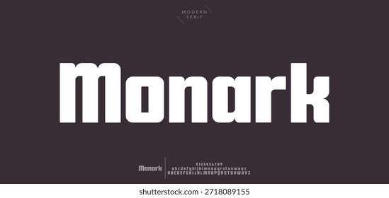 Creative sans serif alphabet display font vector. Ink trap decorative typeface