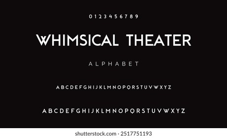 Creative sans serif alphabet ligature display font vector. Modern typography style illustration