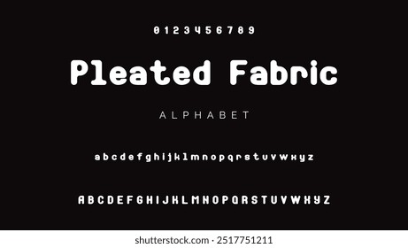 Creative sans serif alphabet ligature display font vector. Modern typography style illustration